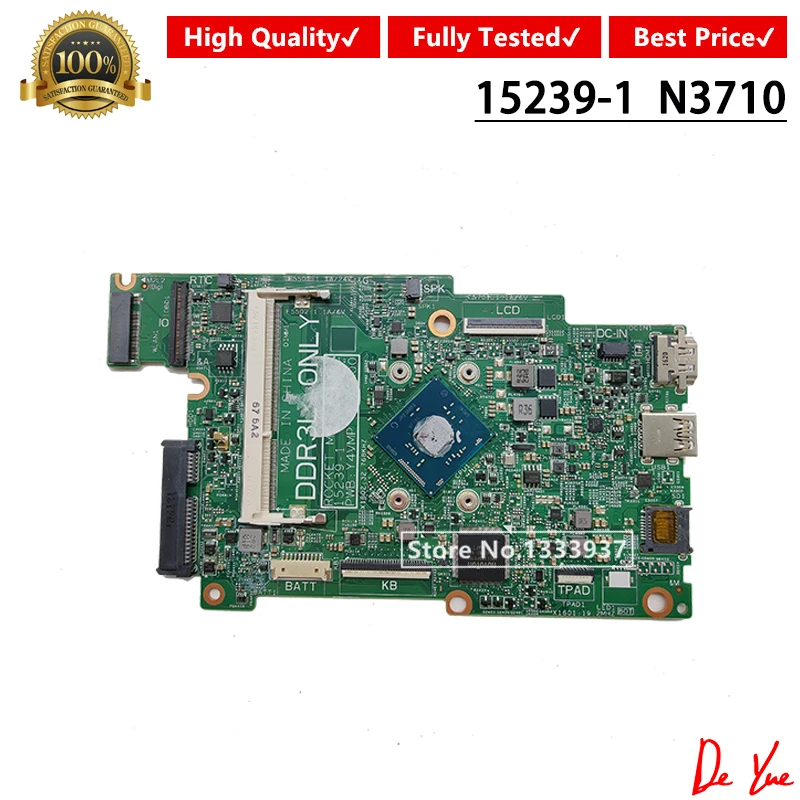 

Для Dell Inspiron 11 3164 3162 Материнская плата ноутбука CN-0FK63J 0FK63J FK63J 15239-1 N3710 материнская плата 100% тестирование