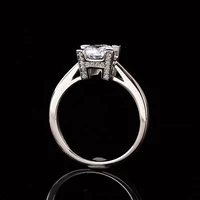 s925 sterling silver moissanite ring wh letter engagement rings female vintage 1ct white d color fine jewelry