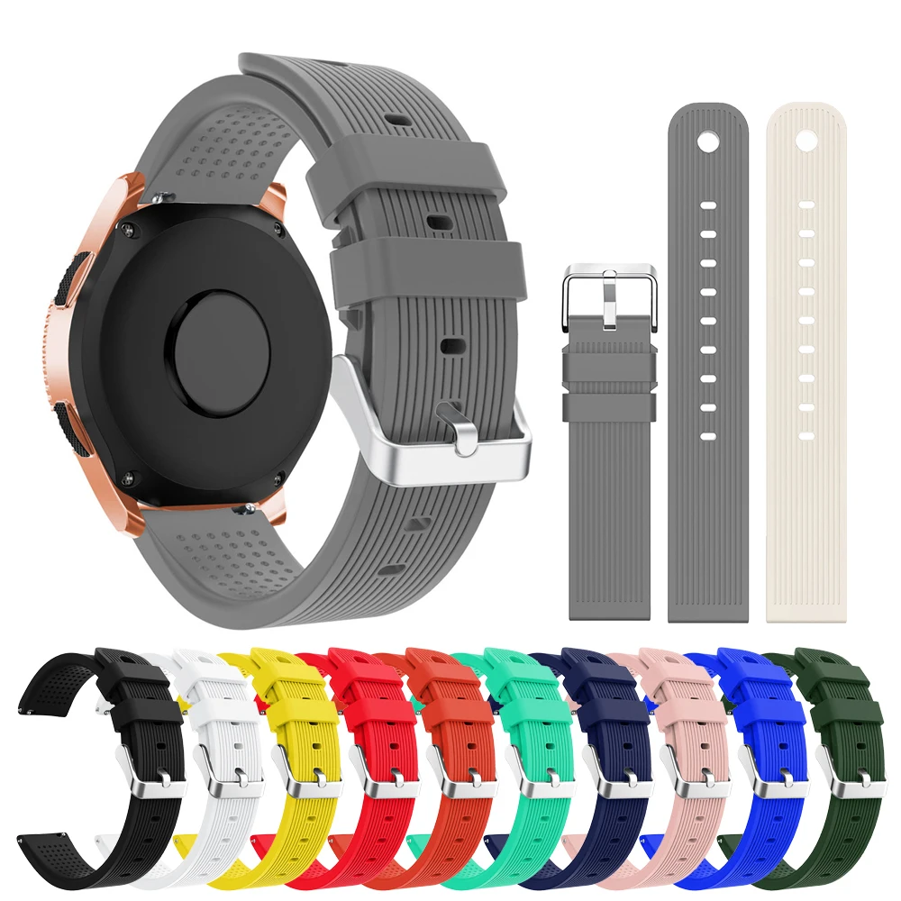 

20 мм ремешок для часов для Samsung Galaxy Watch 3 41 мм смарт спортивные силиконовые часы ремешок для Samsung Galaxy Watch 42 мм Gear S2 браслет