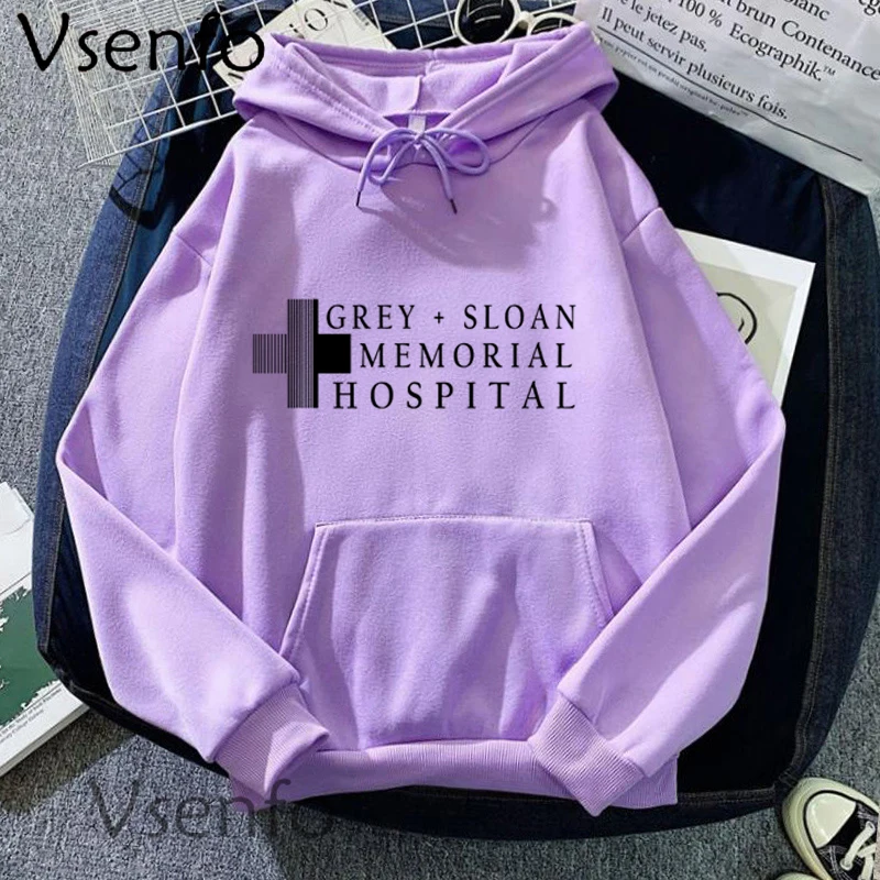 Серый Слоан памятный больничный худи Мередит серый Дерек пастушья анатомический