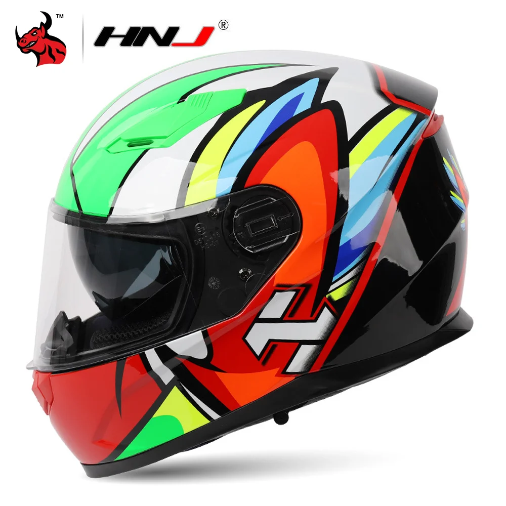 

HNJ Flip Up Helmet Motorcycle Modular Dual Casque Full Face Casco Moto Riding Motocross Helmet For Adults Moto Helmet Off-Road