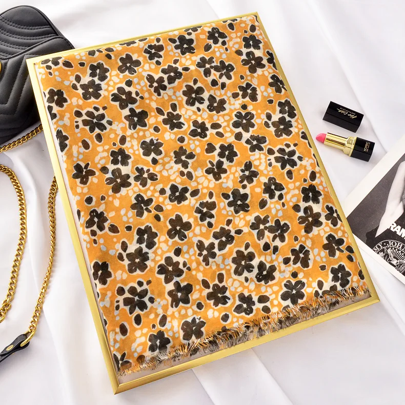 Новый Дизайн Модный племя сине белый фарфоровый принт хлопковый и льняной шарф