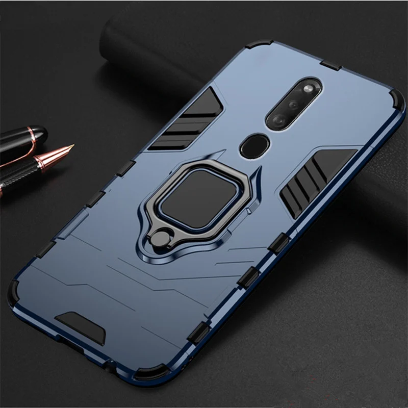 Роскошный Броня мягкий для OPPO F11 Pro силиконовый автомобильный держатель кольцо
