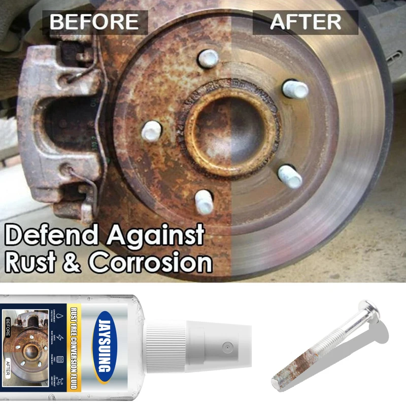 

60ml Car Rust-free Conversion Fluid Multi-Purpose Rust Remover Spray Car Maintenance Iron Powder Cleaning Remover