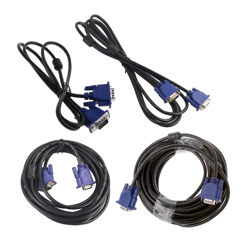 OOTDTY аксессуары VGA Кабели 1 5/3/5/10 м 15 контактный разъем Папа папа Удлинительный