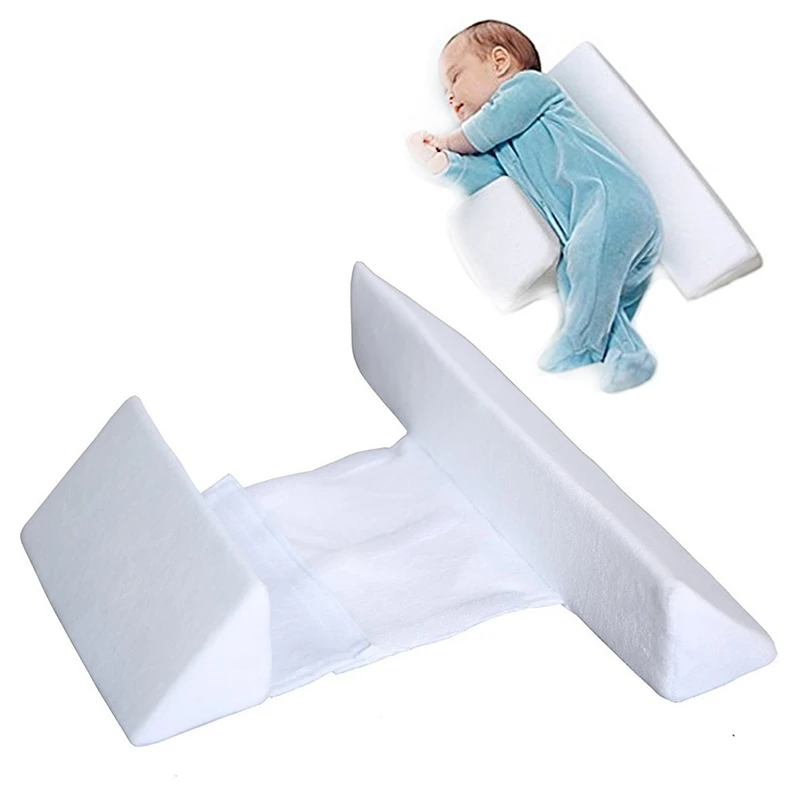 

FBIL-Newborn Sleep Positioner Prevent Flat Head Shape Anti Roll Pillow Kids Shaped Headrest Cushion Nursing Posing Baby Pillow
