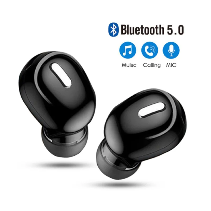 Миниатюрные наушники вкладыши 5 0 Bluetooth Hi Fi беспроводная гарнитура с микрофоном
