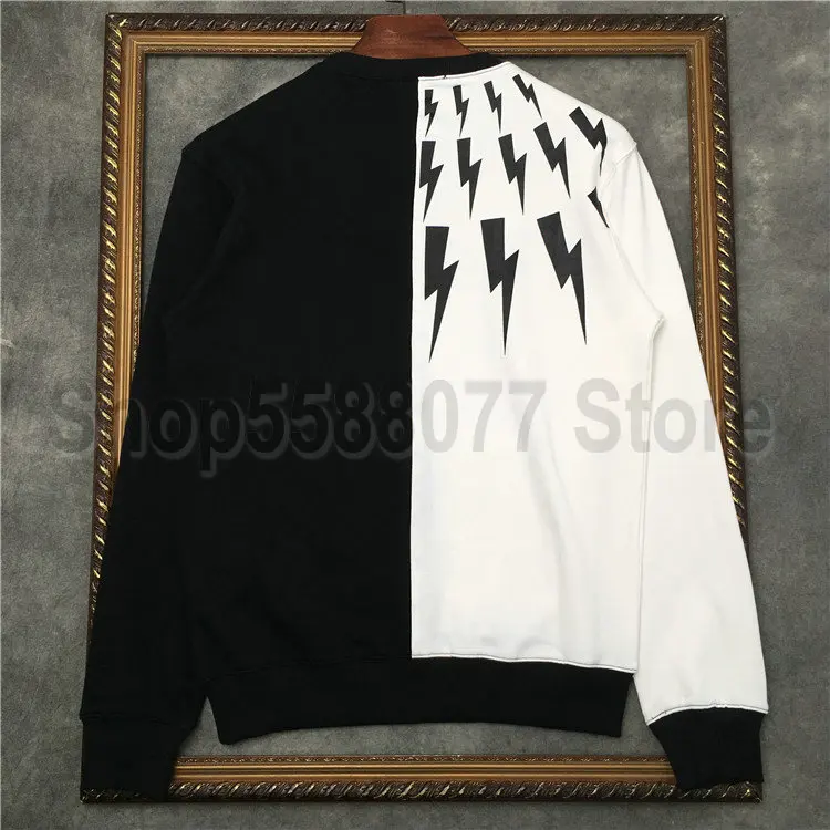 

Designer Luxury Brand Fashion Mens Long Sleeve montage geometry Print Dot Pullover Hoodies Cotton Hoody Sweatshirt Standard