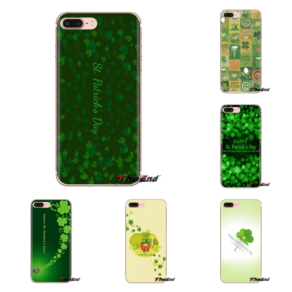 For Samsung Galaxy J1 J2 J3 J4 J5 J6 J7 J8 Plus 2018 Prime 2015 2016 2017 green St Patricks Day Soft Transparent Cases Covers |