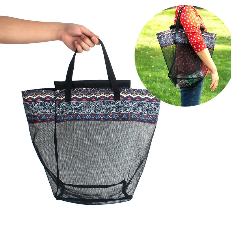 

Outdoor Multifunctional Mesh Tote Bag Will Not Hold Sand Or Water Quick Dry Outdoor Carry Bag For Travel Picnic Beach Ye-hot