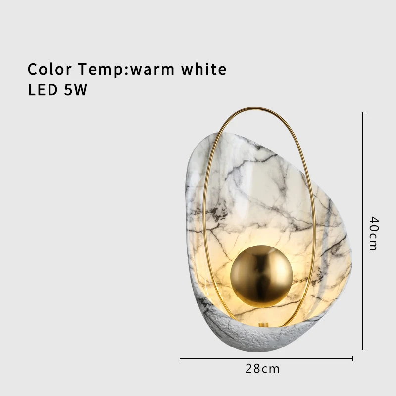 Белый корпус настенный светильник черный стены Бра скандинавский украшения