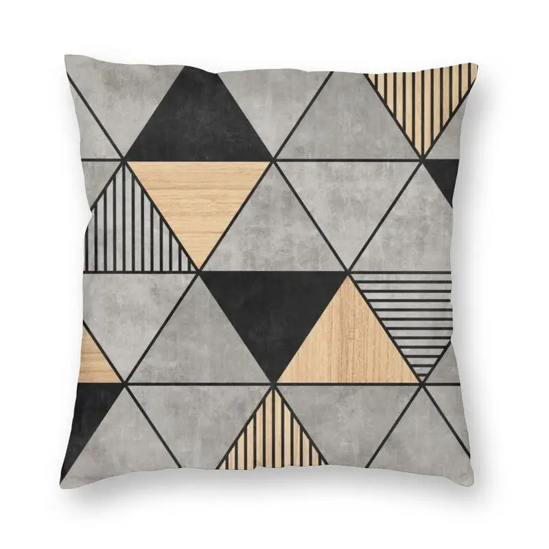 

Triangles Geometric Abstract Pattern Throw Pillow Case Decoration Geometry Cushion Cover 45x45 Pillowcover for Living Room