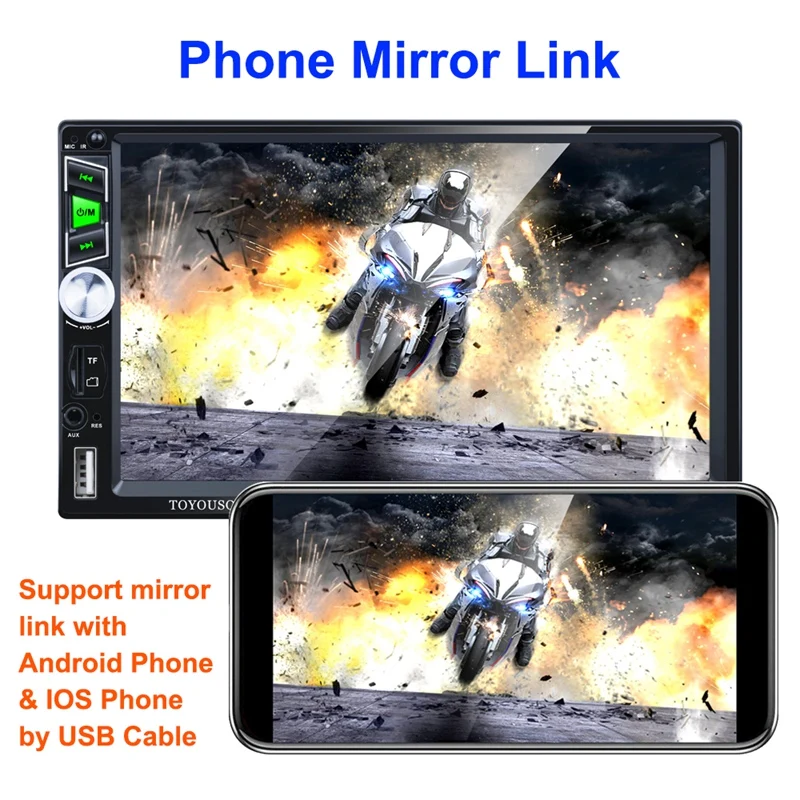 

7 Inch 2DIN Car MP5 Player BT Press Screen Stereo Radio HD Multimedia Player Video Mp5 Player Universal
