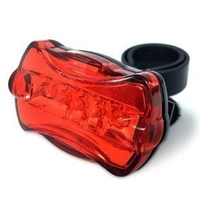 bike bicycle cycling safety warning tail rear lamp flashing back 5led light taillights mtb 2021 new