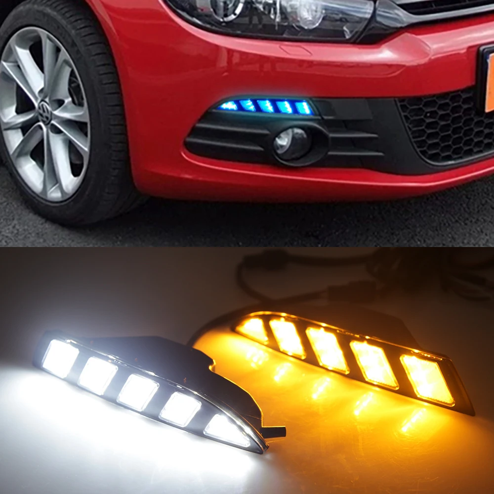 Автомобильная проблесковая 2 шт. для Volkswagen Scirocco 2011 2012 2013 2014 2015 дальнего света