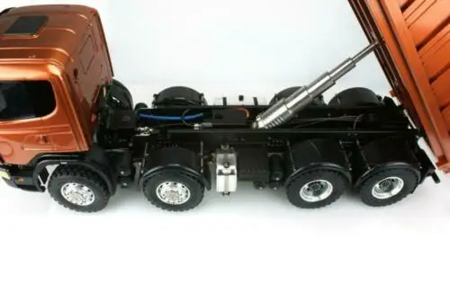 LESU RC 1/14 масштаб Металлическое шасси Sca 8*8 гидравлический самосвал с краской Радио контроллер ESC