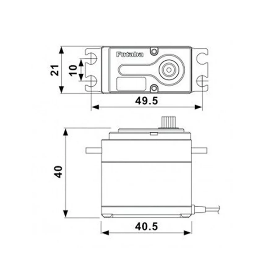 Futaba BLS373SV Высокое напряжение бесщеточный цифровой сервопривод S.Bus2/SR HV Металл