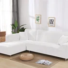 12 шт. белый чехол для дивана, чехол для дивана, эластичный чехол для дивана для гостиной, домашний эластичный L-образный чехол для дивана