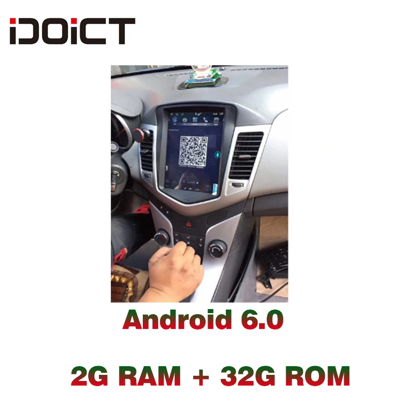 Автомобильный DVD плеер IDOICT TESLA Android 9. 0 2G + 32G GPS навигация Мультимедиа для Chevrolet Cruze