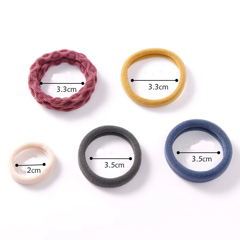 20/66 шт./компл. женские цветные базовые нейлоновые эластичные резинки для волос