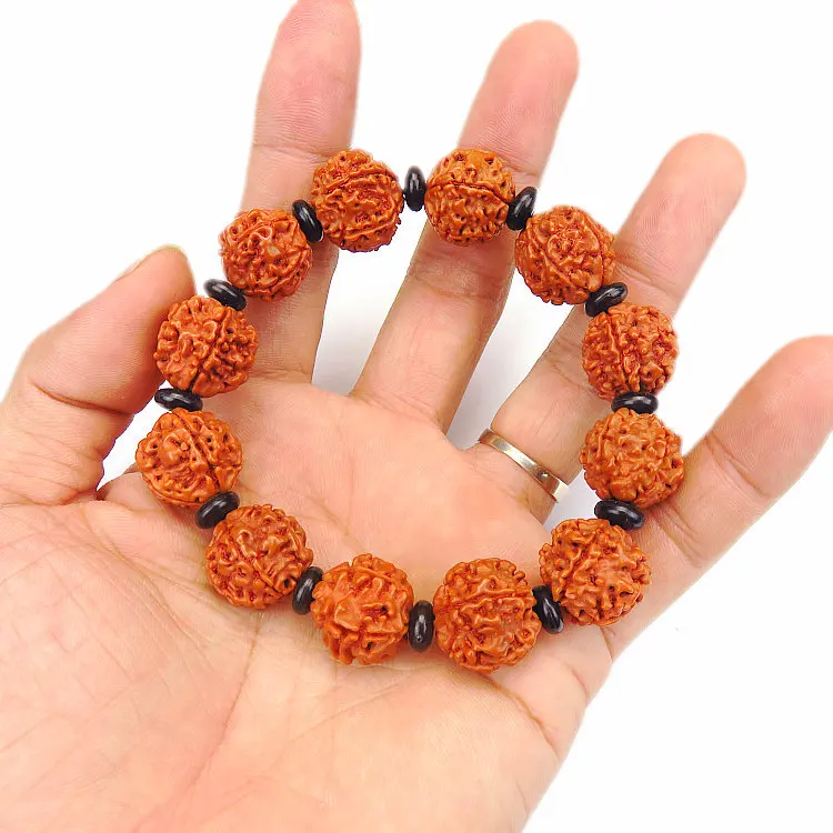 Непальские пять лепестков Rudraksha, ручная струна, натуральные бусины Bodhisattva, ручная струна, креативная Геометрическая канцелярская бижутерия, подарок