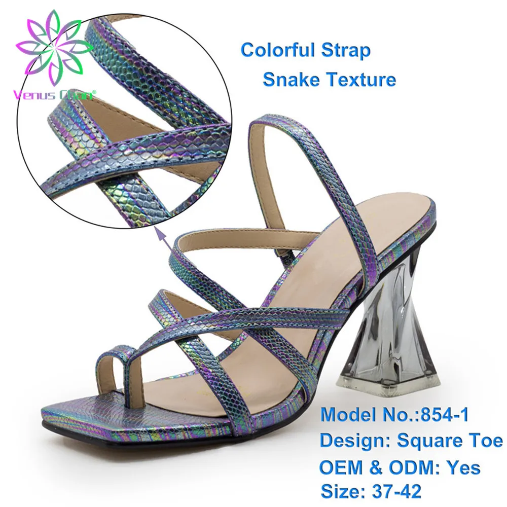 

New Fashion Luxury Shoe Women Designers Nigerian Party Pumps Wedding med Heels Plus Size Ladies Sandals with Heels Slippers