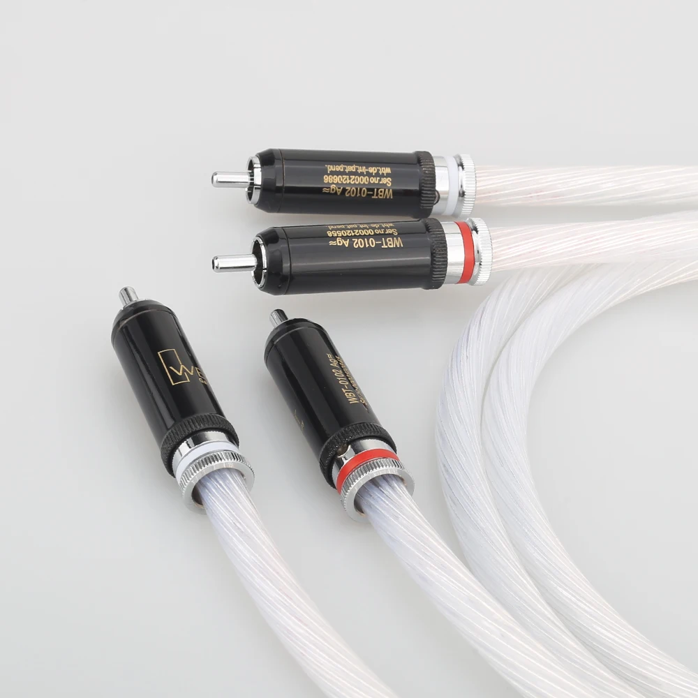 Аудиокраст 5N посеребренный RCA аналоговый кабель HIFI аудиокабель для CD-усилителя |