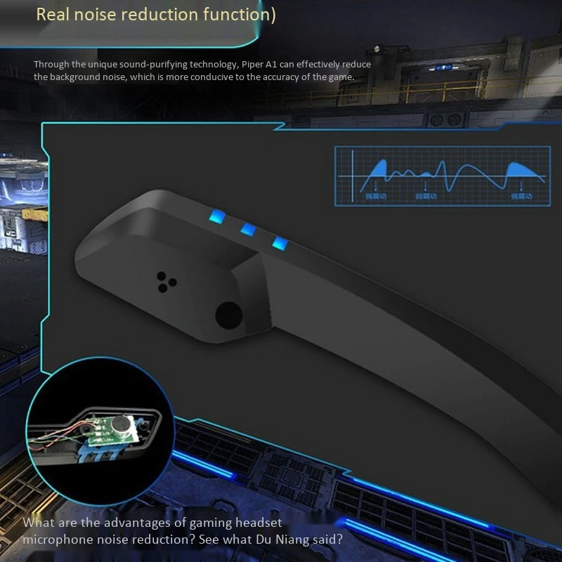 Профессиональная игровая гарнитура для ПК PS4 наушники с микрофоном светодиодный