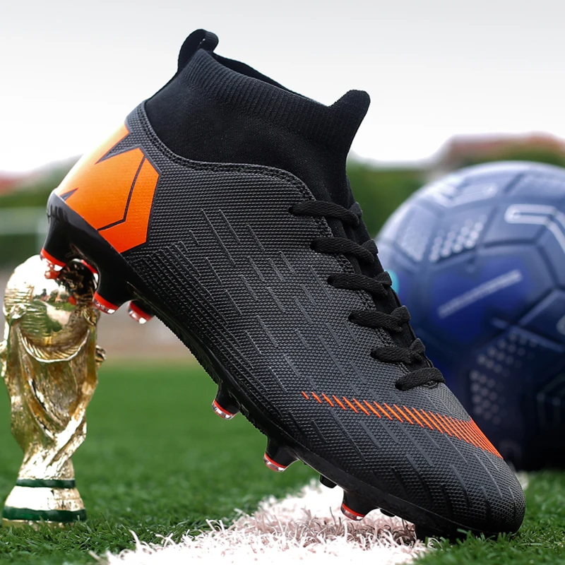 Мужские футбольные туфли CR7 белые Академия MDS клипсы подростковые тренировочные