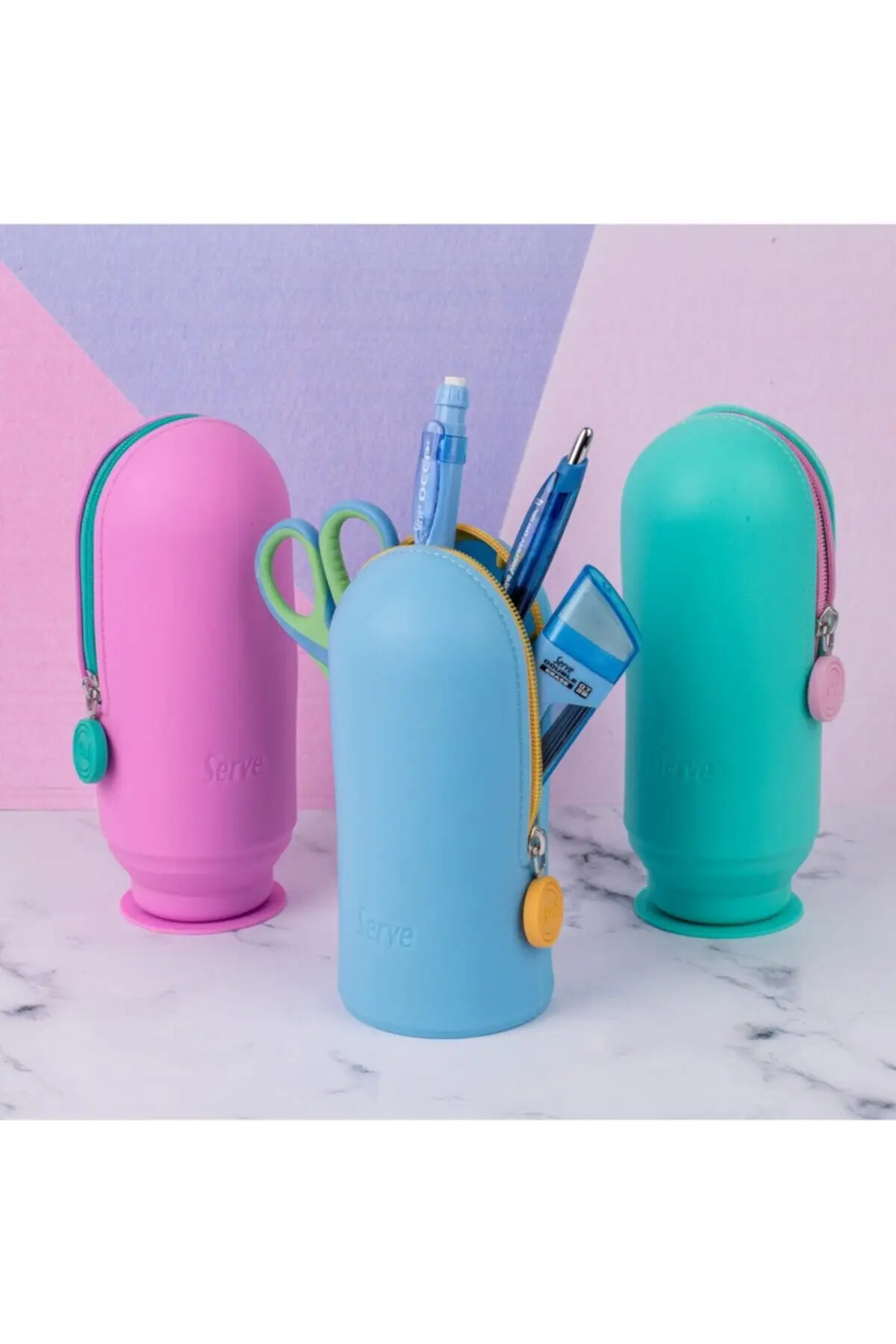 

2021 New Fashion Mint Green Hoop Vacuum Pen Case - Patterned with Digital Print Style Looking Sweet Free Shipping