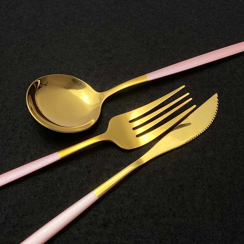 Набор столовых приборов из нержавеющей стали Rainbow 304 24 шт.|Столовые сервизы| |