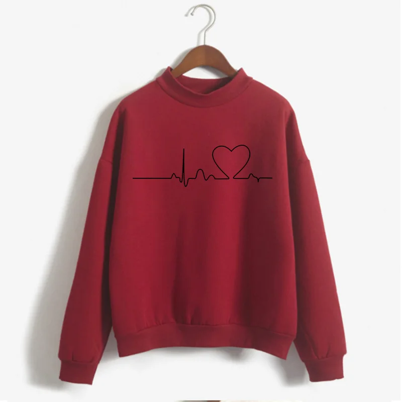 2020 Новая Женская Толстовка Повседневная японская мода с принтом Love топы футболки