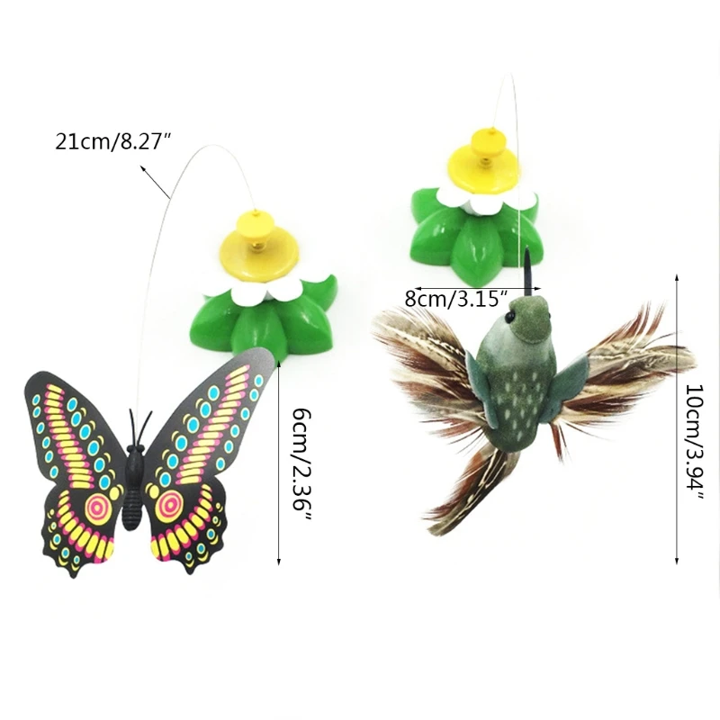 

Cat Toys Funny Kitten Wand Relieve Boredom Cat Self Play Toys Flying Bird Hide&Seek Fether Stick with Base