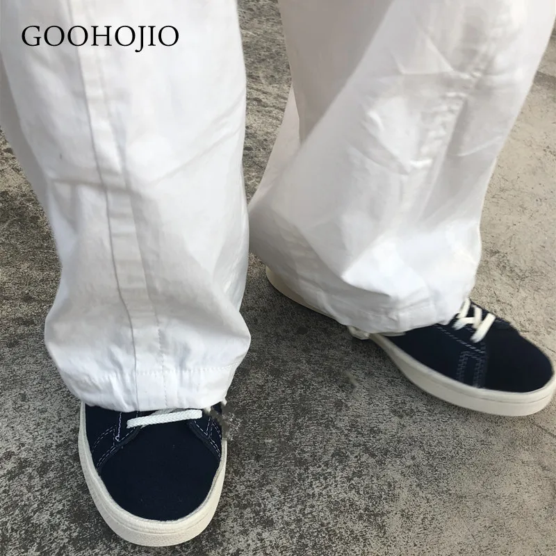 

GOOHOJIO 2021 New Spring and Autumn Loose Pants Women Solid Color Women Wide Leg Pants Oversized High Street Trouser for Couple