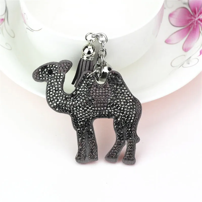 Милые светло коричневые Bling кулон с украшением в виде кристаллов автомобильный