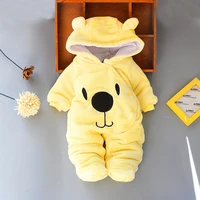 newborn baby romper winter costume clothes coral fleece warm baby clothing sweet cartoon animal overall babys rompers jumpsuits