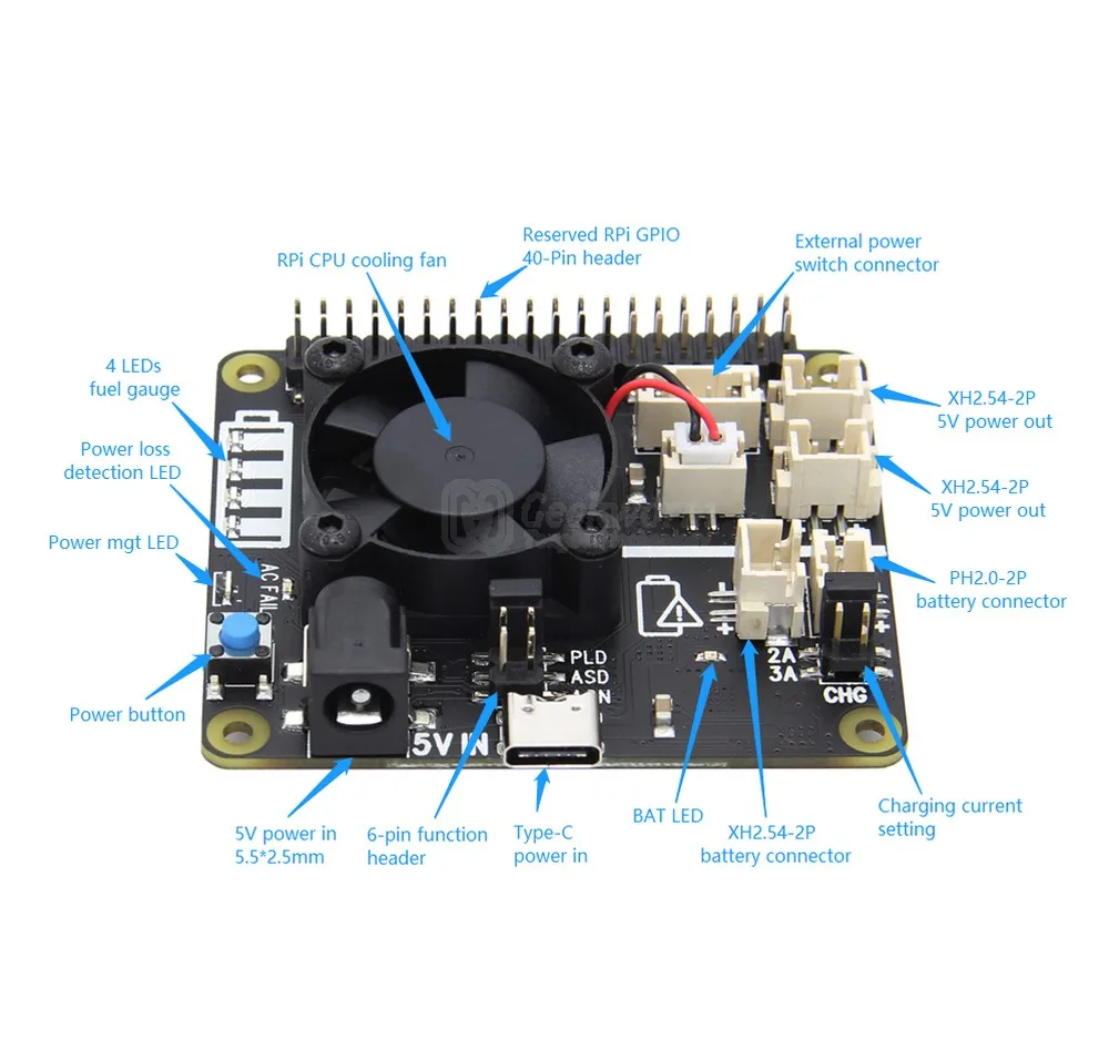 Для Raspberry Pi 4 X829 Dual 2 5 &quotSATA HDD/SSD Shield + X829-C1 чехол X708 UPS & Power Mgnt Board блок