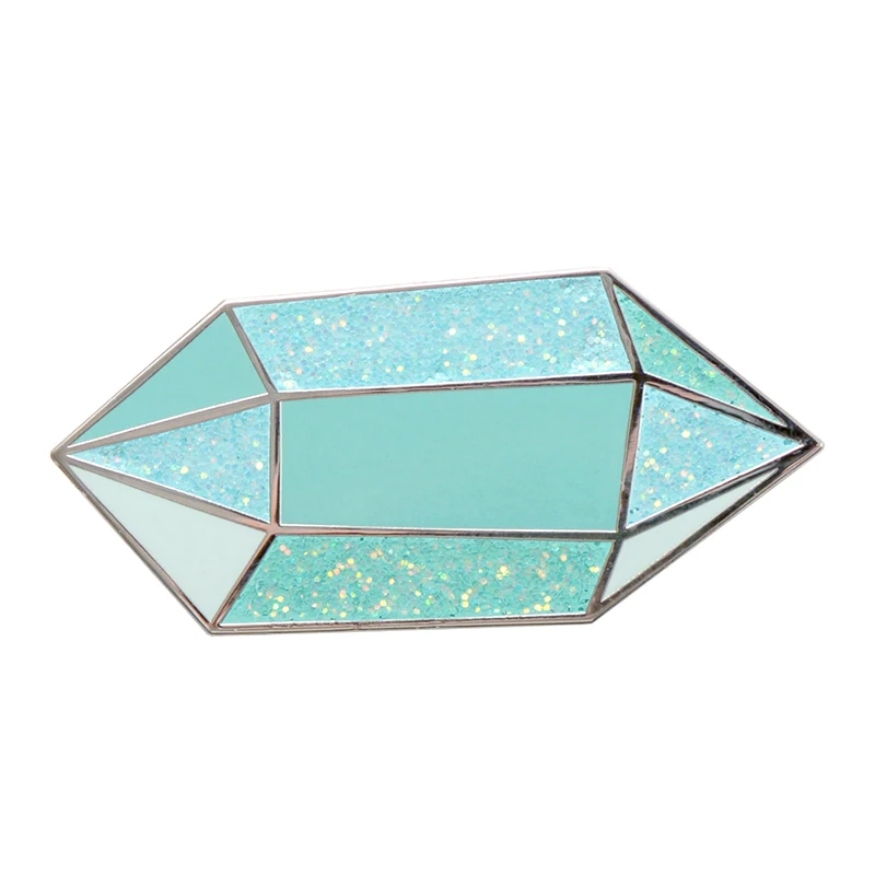 Геометрическая булавка с кристаллами|Броши| |