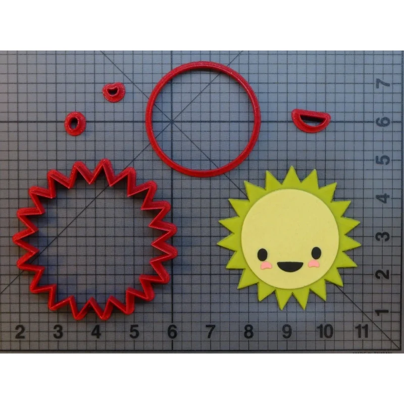 Милые очки с улыбающимся солнцезащитным лицом и луной украшения для печенья из