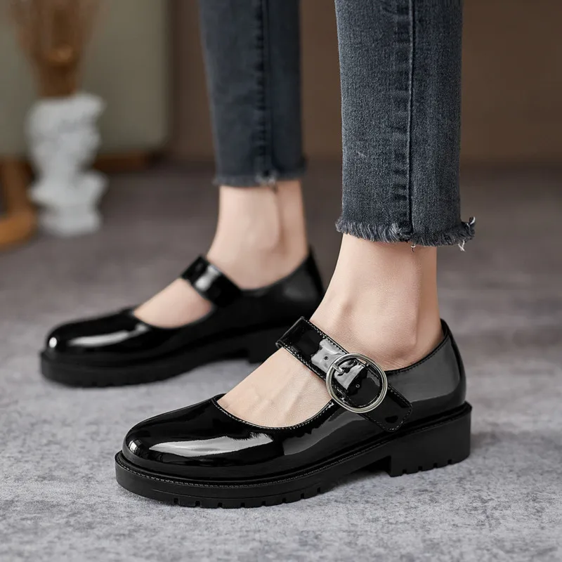 

MORAZORA 2021 Black Big Size 44 Single Shoes Women Pumps Top Quality Patent Leather Spring Summer Casual Shoes Ladies