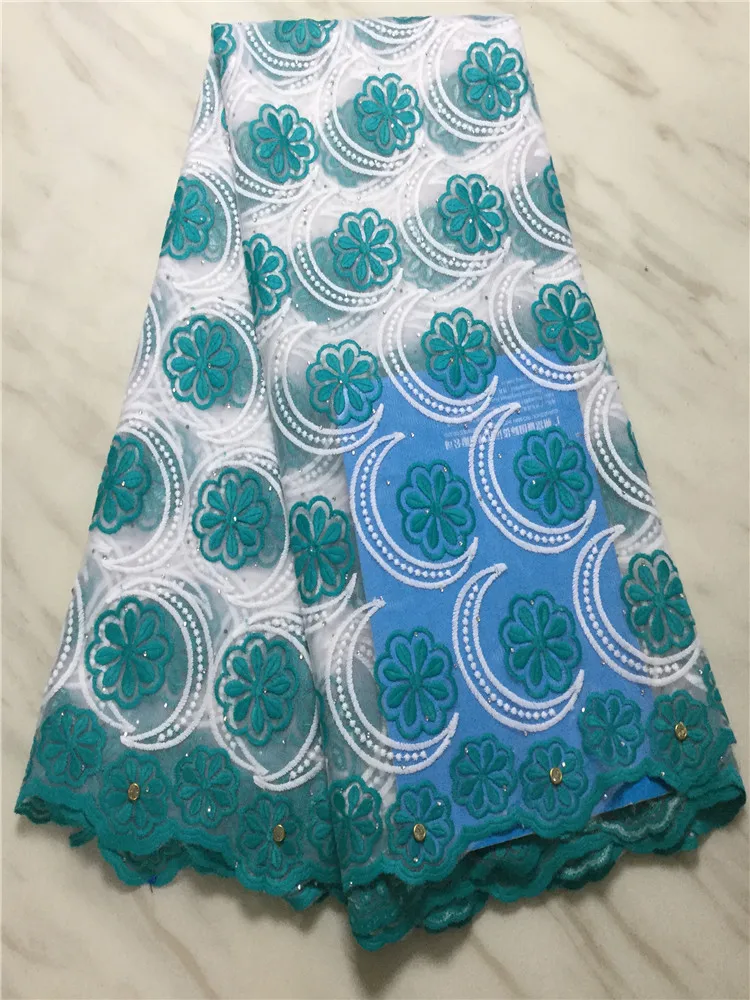 Hot sales Swiss lace fabric with stones embroidery African cotton fabrics voile popular Dubai style FFP1014 | Дом и сад