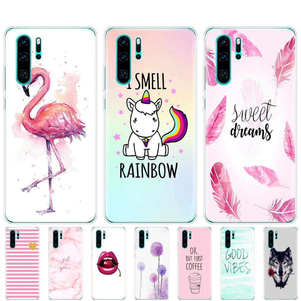 Чехол для Huawei P30 Pro чехол P30Pro силиконовый из ТПУ телефона телефон с фонариком 30