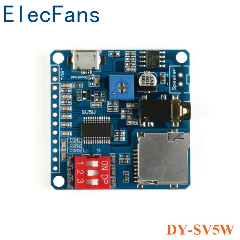 Модуль воспроизведения голоса MP3 музыкальный плеер UART I/O триггерный модуль