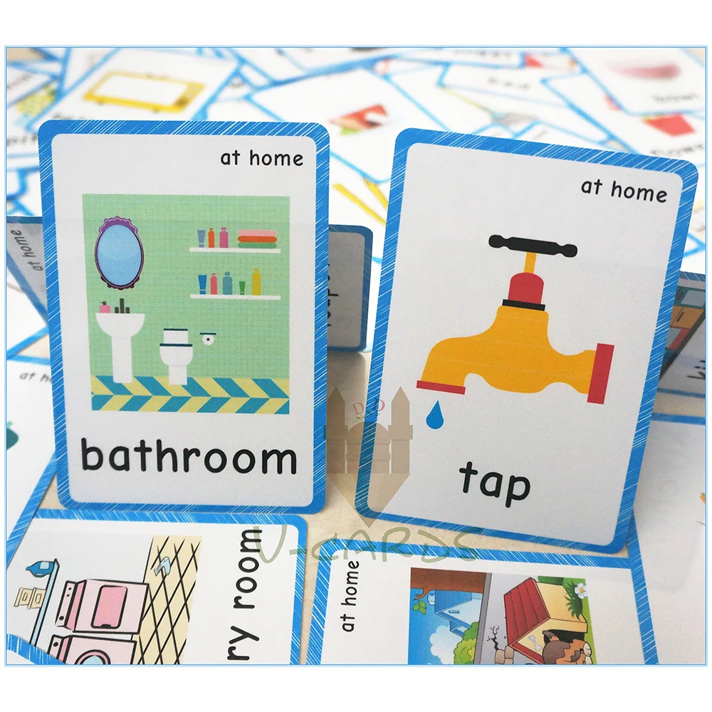 63 шт. детские английские Обучающие флэш карты|Чтение| |