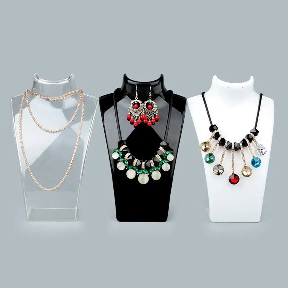 Акриловый манекен для ожерелья сережек витрина держатель ювелирных изделий