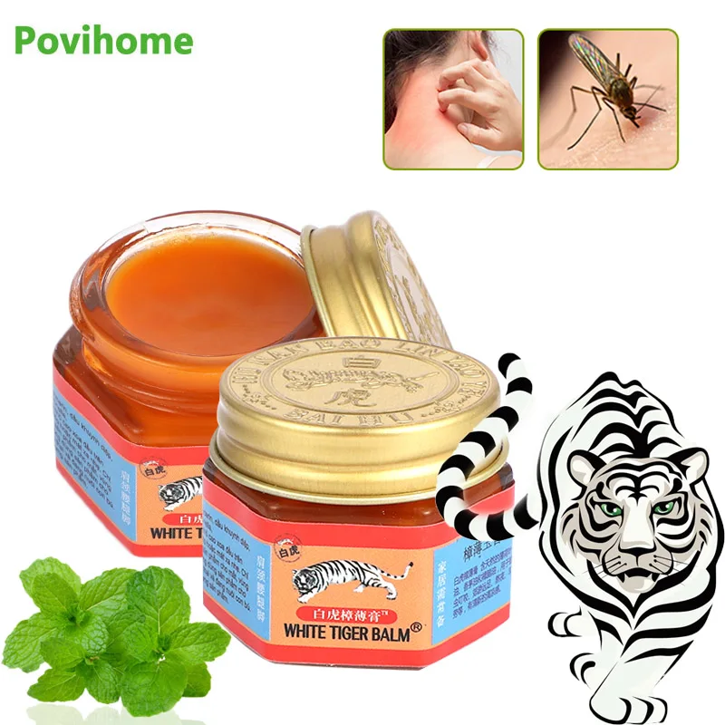 

1Pcs 15g Tiger Balm Mint Cooling Oil Mosquito Bites Anti Itch Cream Relieve Cold Dizziness Headache Health Care Medical Plaster