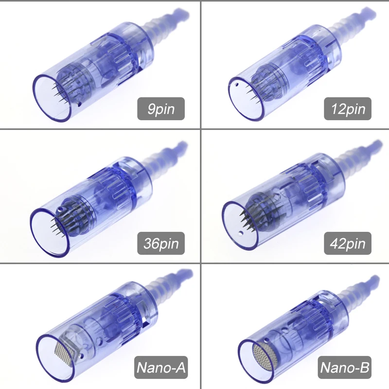 FDA 20 шт./лот Dr Pen A6 1 3 5 7 9 12 36 42 pin Nano игольчатый картридж для электрической дермапены