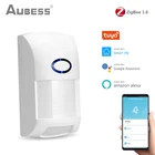 Умные инфракрасные детекторы Tuya ZigBee, датчик движения, сигнализация, совместимая Беспроводная система домашней безопасности с приложением Tuya Smart Life