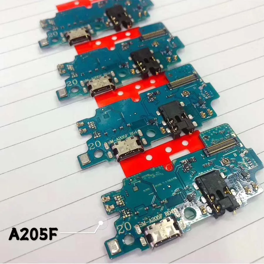 Для samsung Galaxy A20 A205 SM-A205F usb зарядный док-порт разъем гибкий кабель