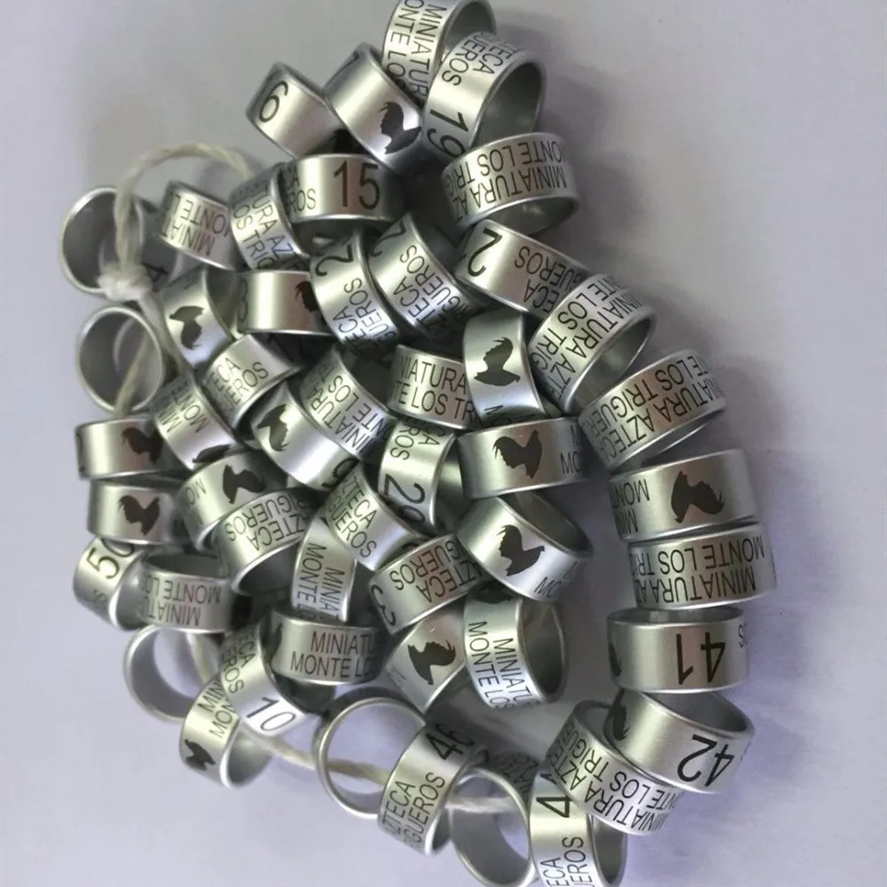 Кольцо для ног птицы серебряное кольцо попугая закрытое голубиных гонок Кольца